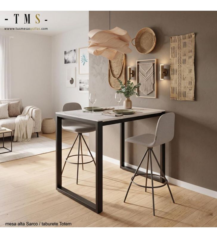 ensemble table haute et tabouret