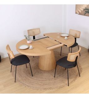 table centrale en bois avec un piètement