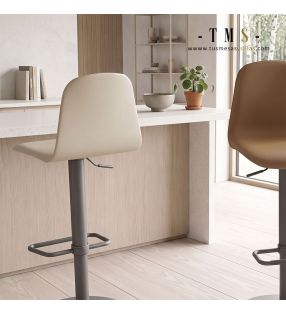 Taburete alto Lemon regulable.