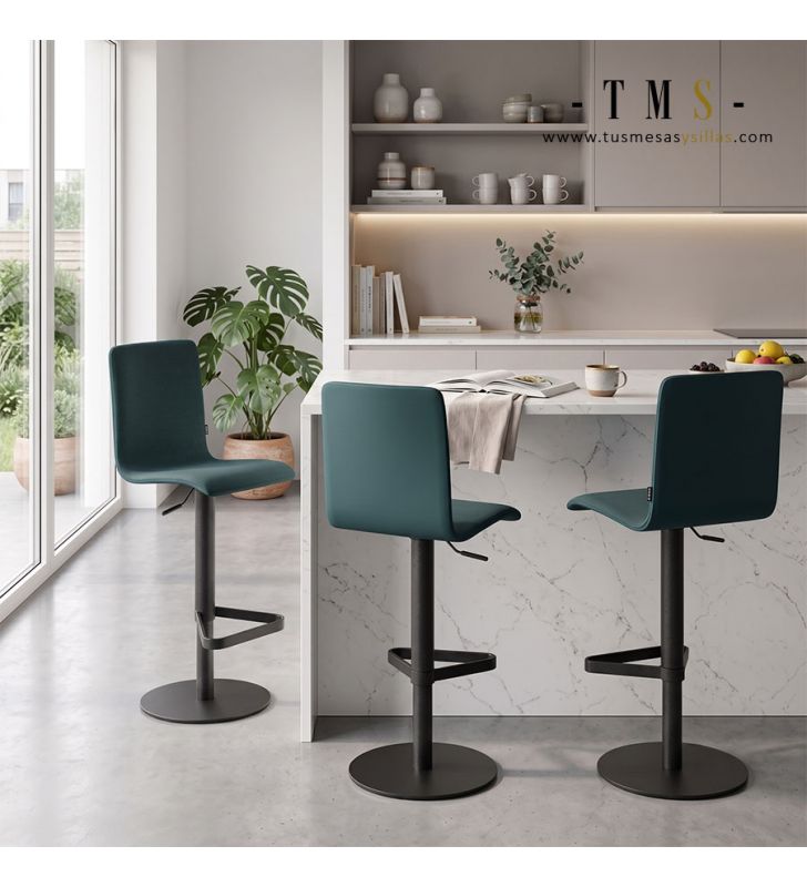Taburete elegante para cocina moderna.