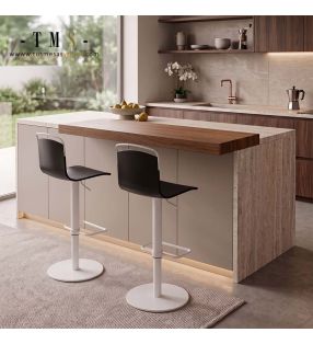 Taburete regulable para cocina.