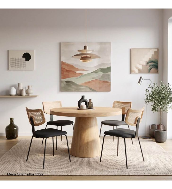 table ronde - bois de chêne