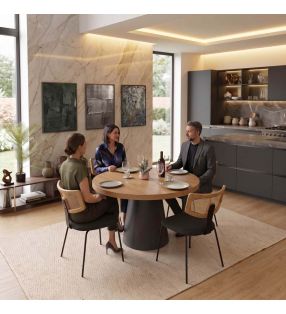 table ronde extensible moderne