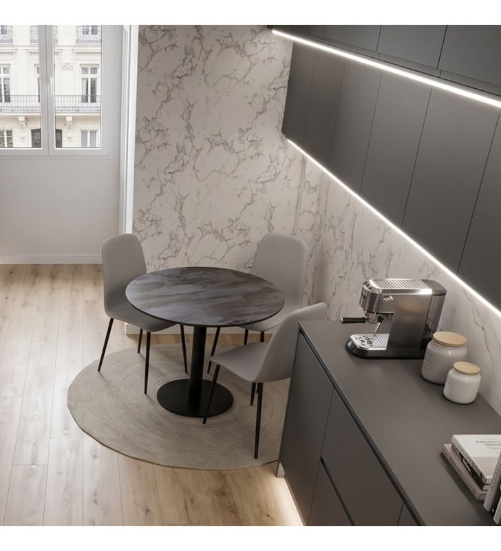 mesa-redonda-Dekton-cocina mesa-redonda-Dekton-cocina