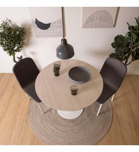 petite table ronde en céramique