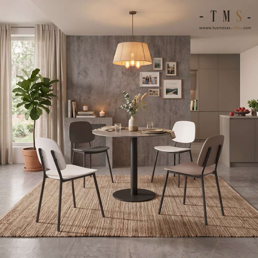 table ronde avec comptoir en Dekton table ronde avec comptoir en Dekton