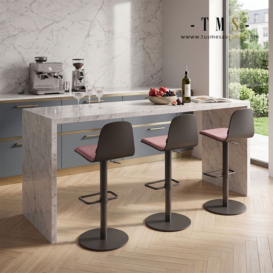 Taburete alto Lemon Tessuto regulable. Taburete alto Lemon Tessuto regulable.