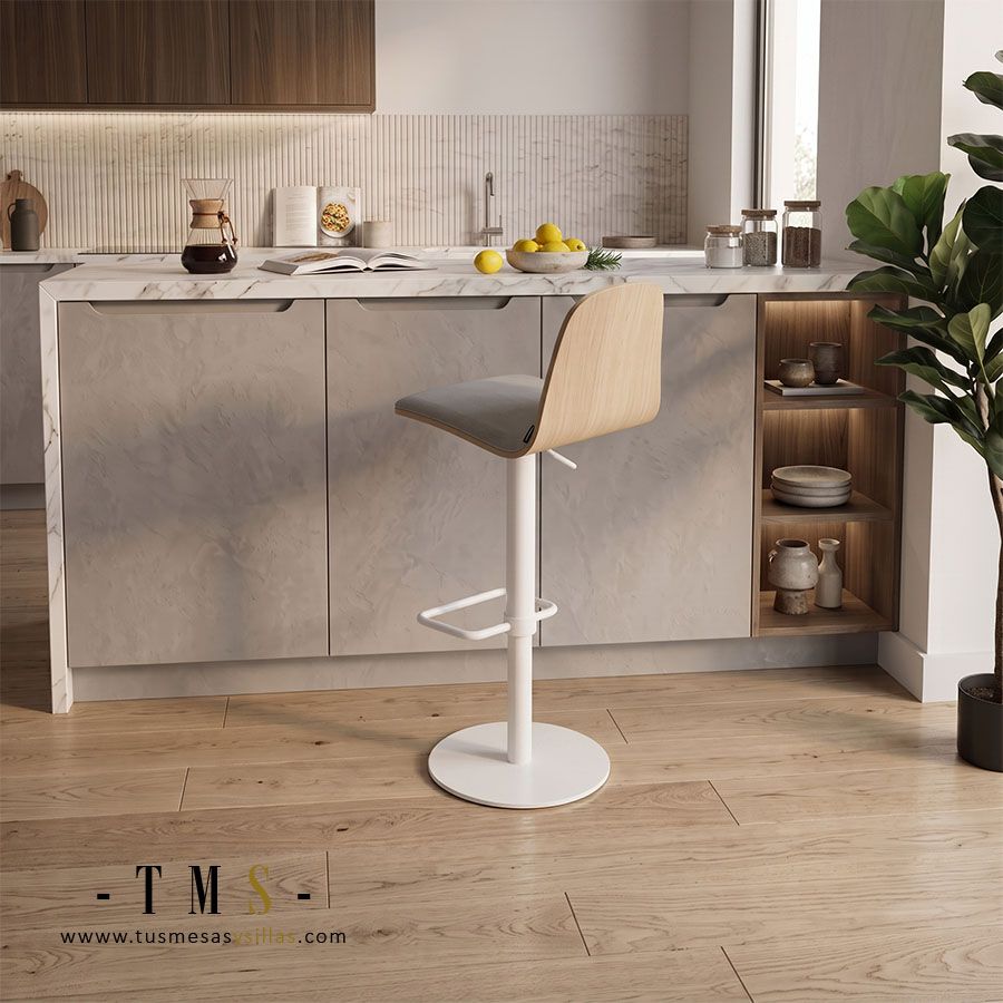 Taburete alto Lemon Tessuto regulable. Taburete alto Lemon Tessuto regulable.