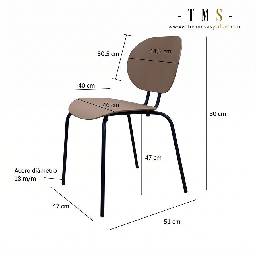Silla Hari de roble tapizada. Silla Hari de roble tapizada.