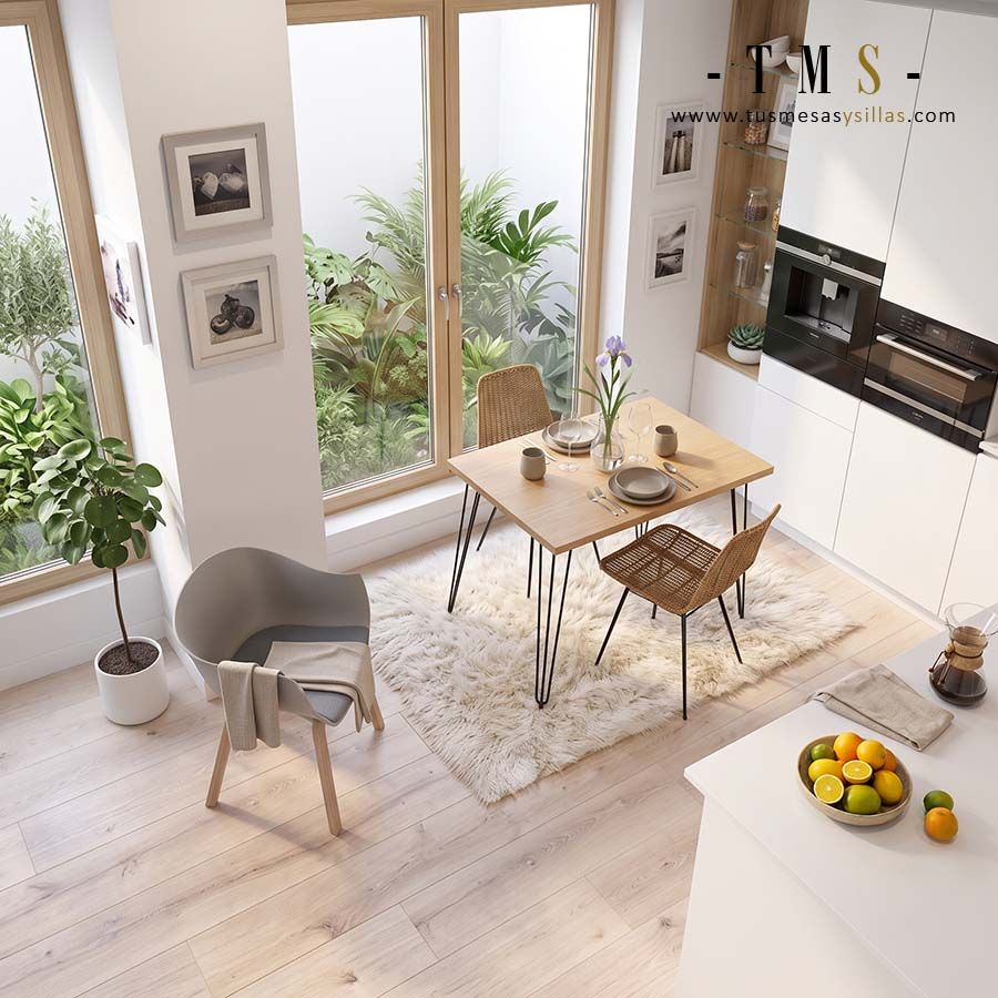 Table Beti de style industriel.