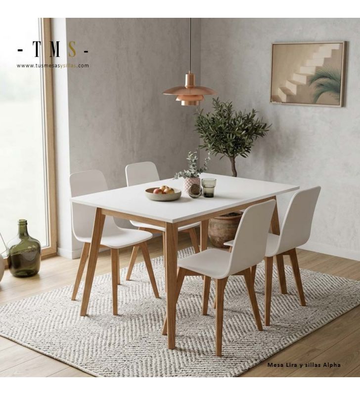 pieds de table en bois massif inclinés