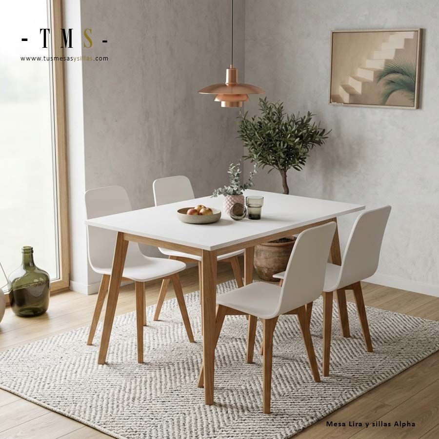 pieds de table en bois massif inclinés