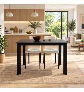 Table Dekton - noire - extensible