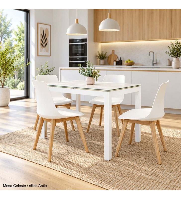 table extensible en porcelaine