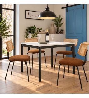 sillas-comedor-mimbre-metal