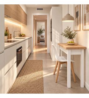 petite table de cuisine avec livre