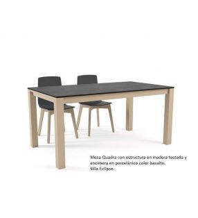 Mesa cocina extensible Quadra de Cancio Vetas, estilo nórdico