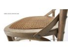 Silla clasica Vintage con aspas Silea en madera y blanca