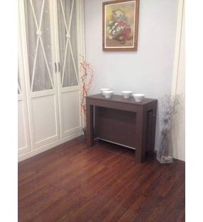 mesa consola extensible comedor extensible hasta 3 m  en madera y laca