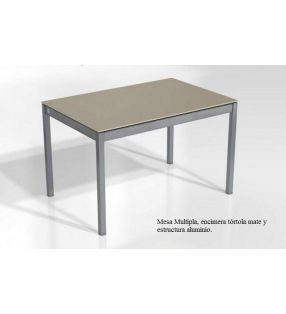 mesa cocina fija a medida multipla encimera porcelanico