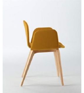 Silla comedor Bob XL con brazos de Ondarreta