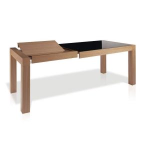 mesa comedor moderna Tania 276 con encimera cristal
