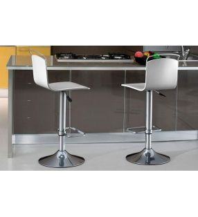 Taburete alto elevable Win Cancio con respaldo