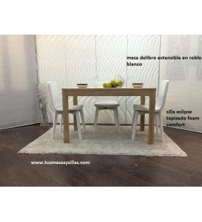 mesa libro extensible de comedor