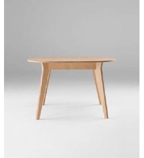 Mesa redonda extensible de cocina o comedor de diseño nórdico Mikado