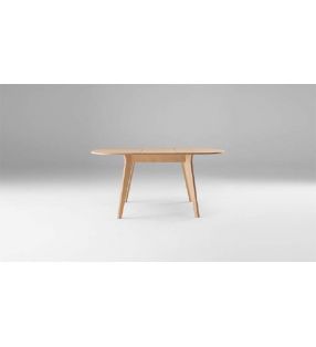 Mesa redonda extensible de cocina o comedor de diseño nórdico Mikado