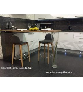Taburete con respaldo Bob alto cocina y hosteleria