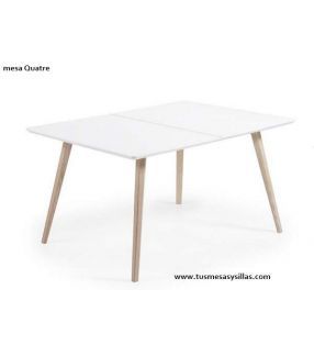 Mesa extensible estilo nordico Quatre