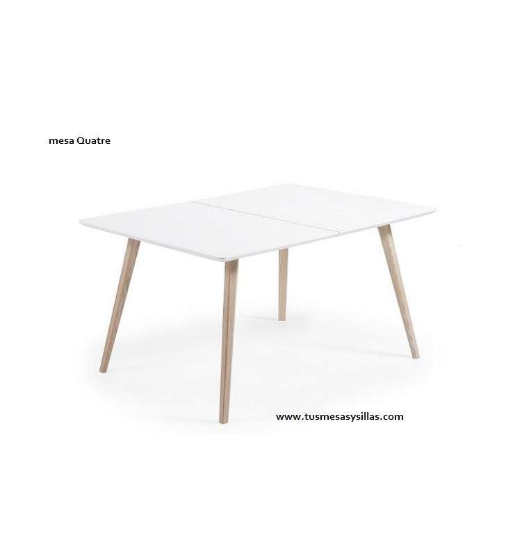 Mesa extensible estilo nordico Quatre