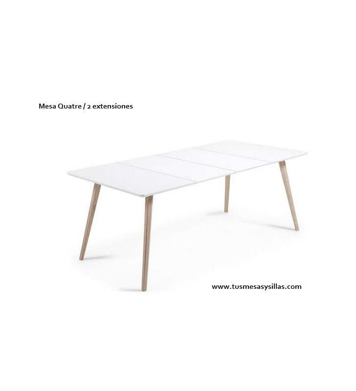 Mesa extensible estilo nordico Quatre