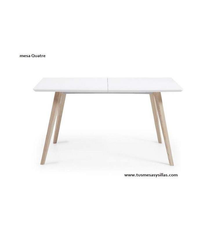 Mesa extensible estilo nordico Quatre