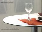 Encimera para mesa de cristal circular suelta 