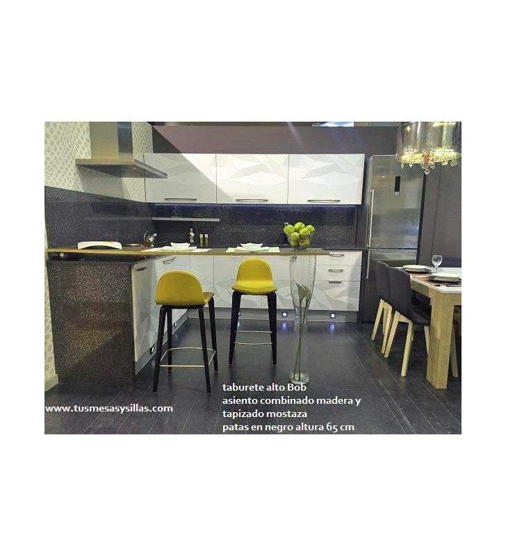 Taburete con respaldo Bob alto cocina y hosteleria