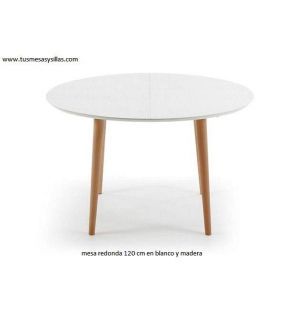 Mesa redonda Oakland de estilo nordico 120 cm