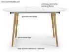 Mesa redonda Oakland de estilo nordico 120 cm