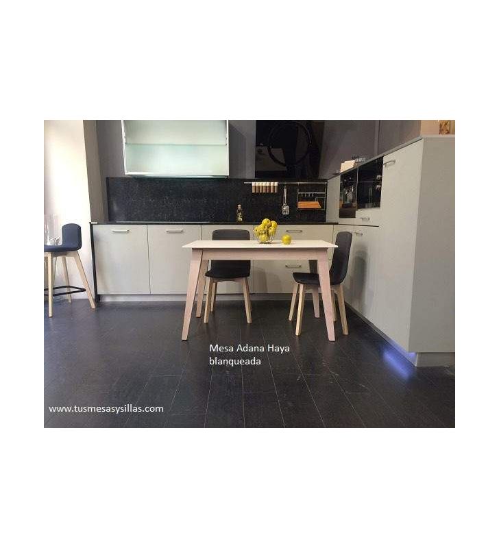 Mesa extensible Adana encimera madera o laca de estilo nórdico