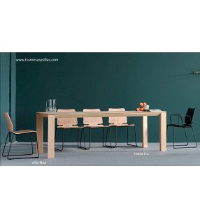 mesa extensible Iru de comedor moderna ondarreta