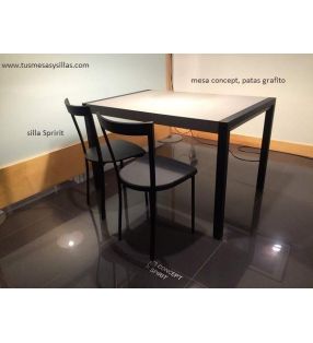 Mesa concept encimera cristal