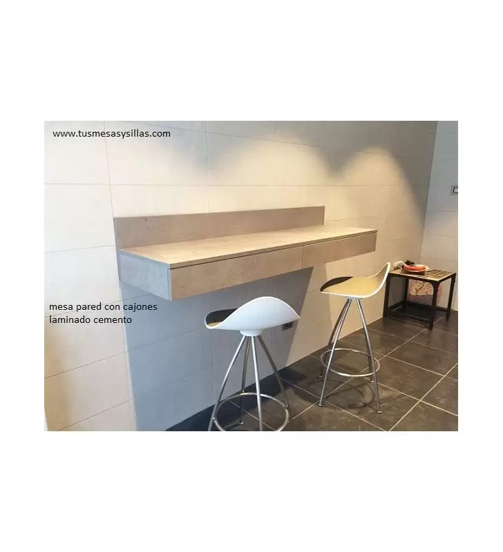 Mesa de cocina alta con cajón Urume