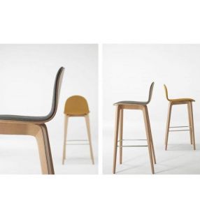 Taburete con respaldo Bob alto cocina y hosteleria