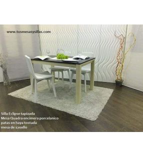 Mesa Fija de estilo nordico Quadra