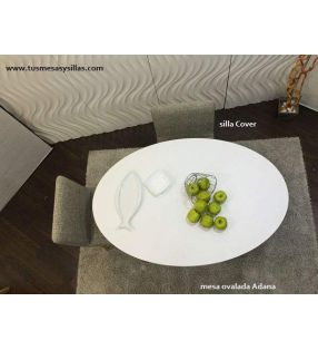Mesa ovalada extensible hasta 3 m Adana