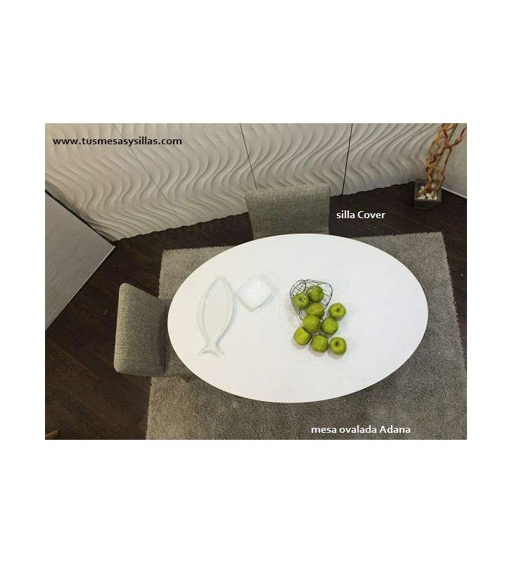 Mesa ovalada extensible hasta 3 m Adana