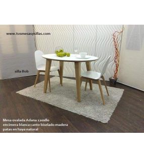 Mesa ovalada extensible hasta 3 m Adana
