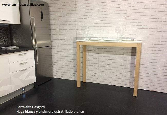 Barra mesa alta Hasgard con encimera Dekton