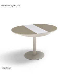 mesa redonda extensible center vimens cocina